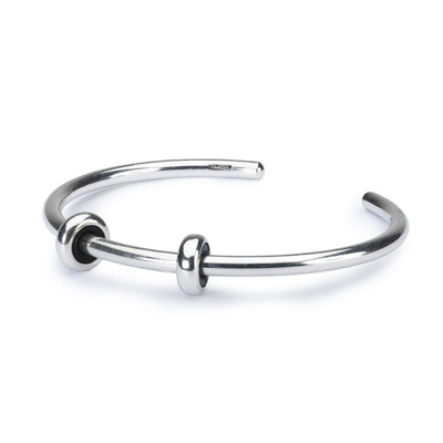 Sterling Silver Bangle with 2 x Silver Spacers